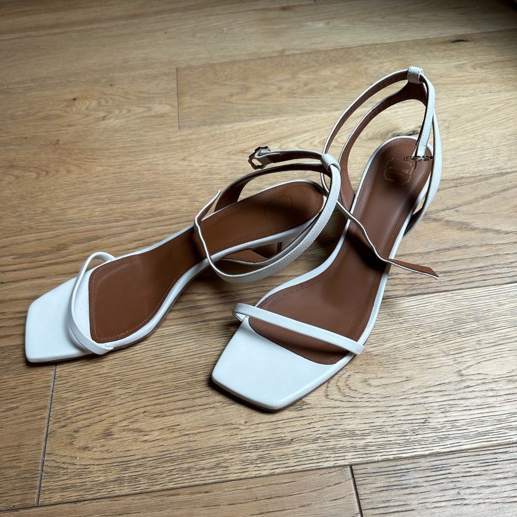 Malone Souliers Erin Strappy Sandal Cream 45mm Size 39